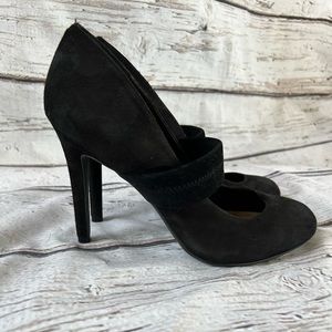 Jessica Simpson Sacha black suede Mary Jane pump SIZE 8